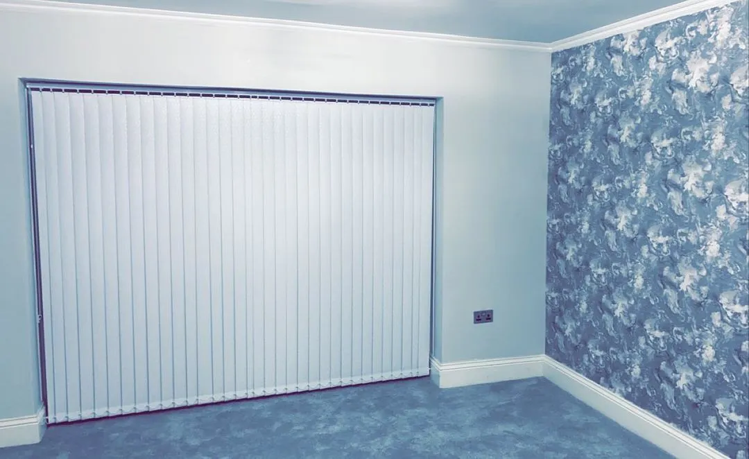 Vertical blinds on patio doors